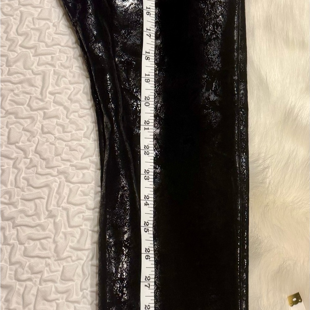 Women's Faux Leather Stretch Leggings, Size S - Picture 6 of 8
